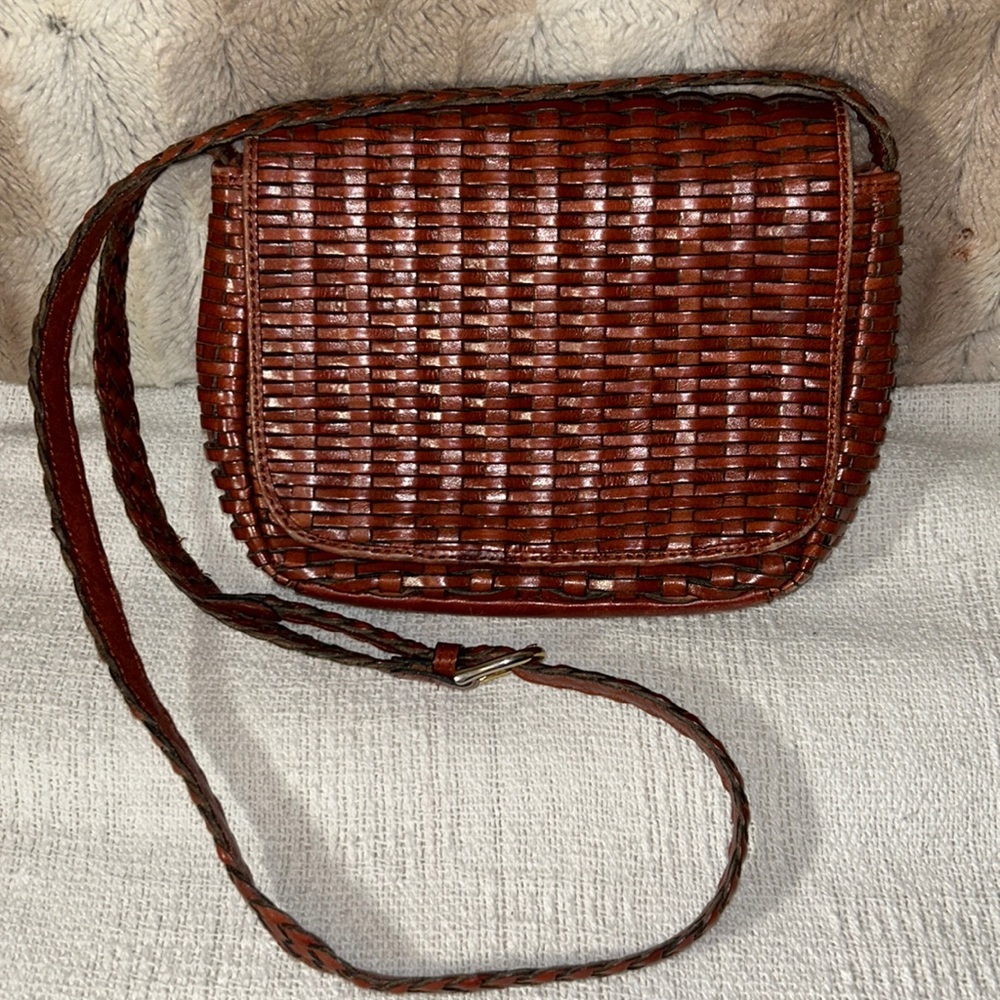 Vintage TALBOTS Handbags Genuine Leather color Chestnut good conditions